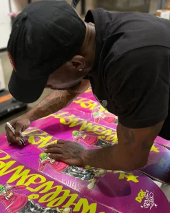 Autographed Cheesin' Stevie 8.38" Skateboard Deck