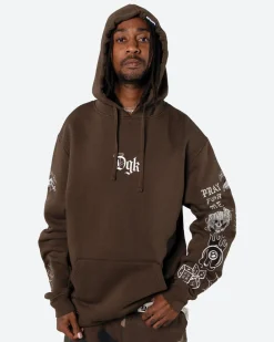 Crazy Life Embroidered Hooded Fleece