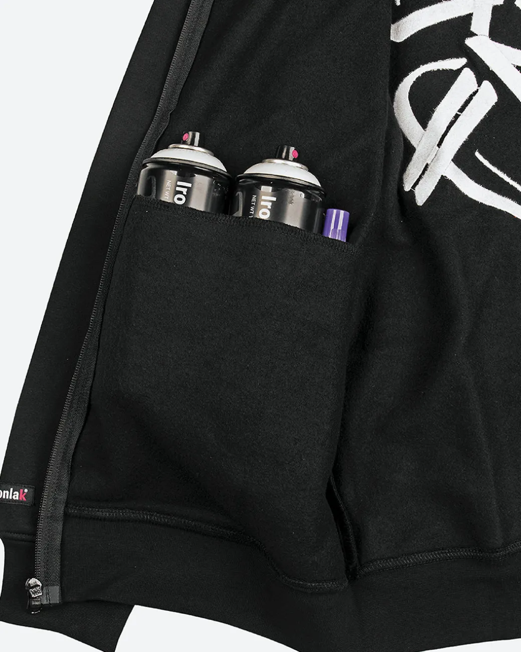 DGK x Ironlak Tag Zip-Up Embroidered Hooded Fleece