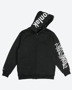 DGK x Ironlak Tag Zip-Up Embroidered Hooded Fleece