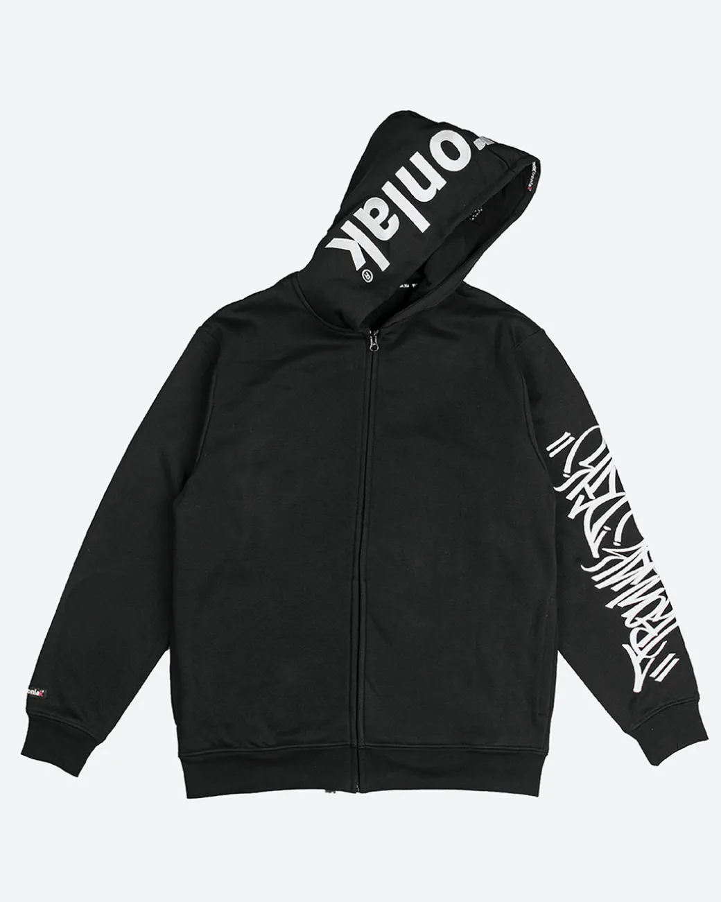 DGK x Ironlak Tag Zip-Up Embroidered Hooded Fleece