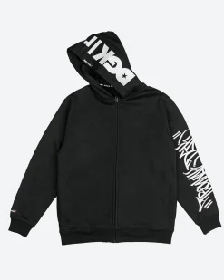 DGK x Ironlak Tag Zip-Up Embroidered Hooded Fleece