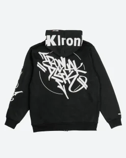 DGK x Ironlak Tag Zip-Up Embroidered Hooded Fleece