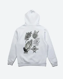 Inked Embroidered Hooded Fleece