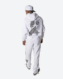 Inked Embroidered Hooded Fleece