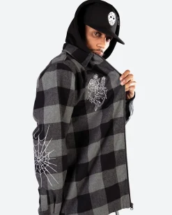 Monterey Embroidered Flannel Shacket