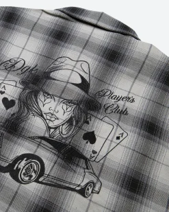 Players Club Embroidered Flannel Shirt