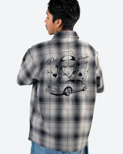Players Club Embroidered Flannel Shirt