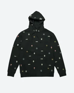 Tranquil Embroidered Hooded Fleece