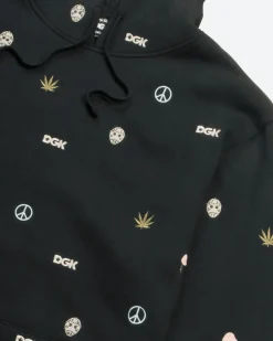 Tranquil Embroidered Hooded Fleece